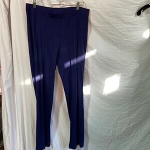 Grace Elements L blue pull on elastic waste tapper pants stretchy euc worn once